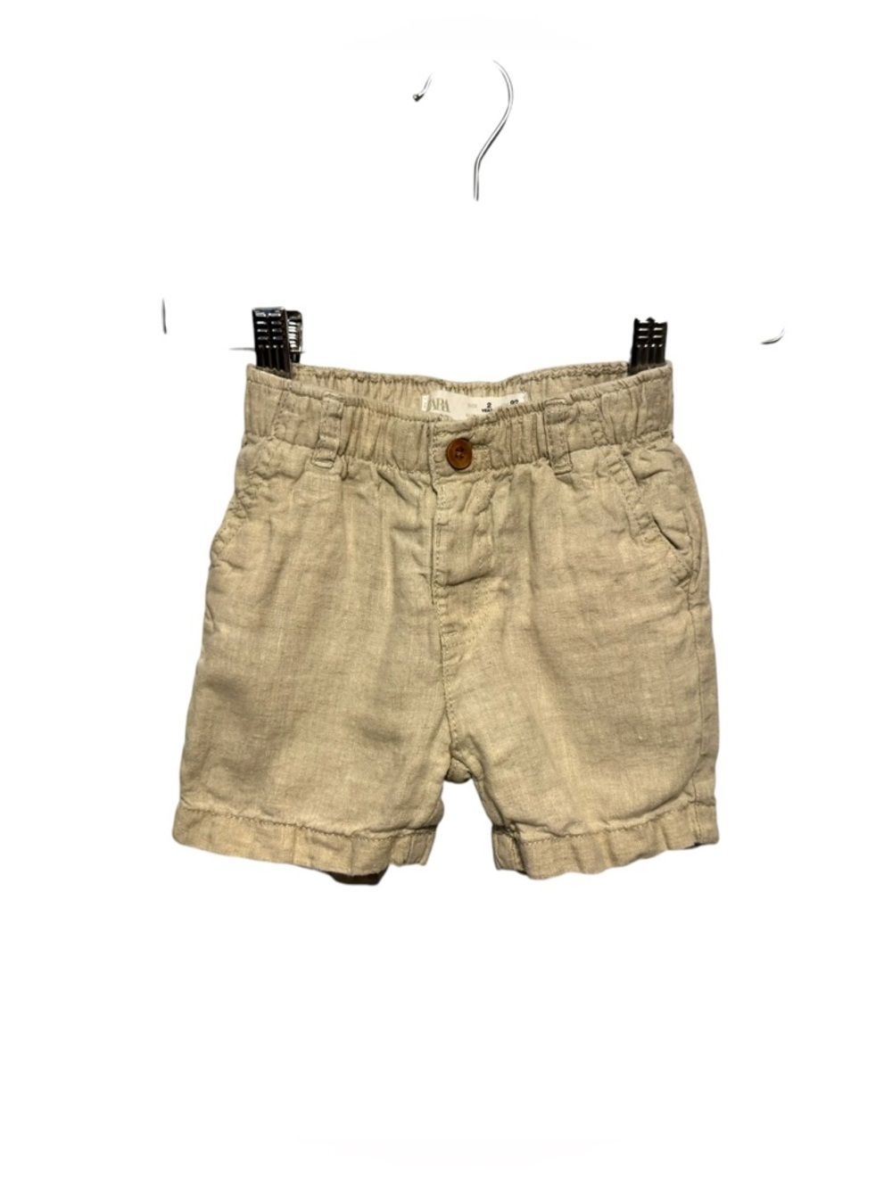 ⭐️ 5/$30 Zara Kids 100% Linen Shorts size 2 Years